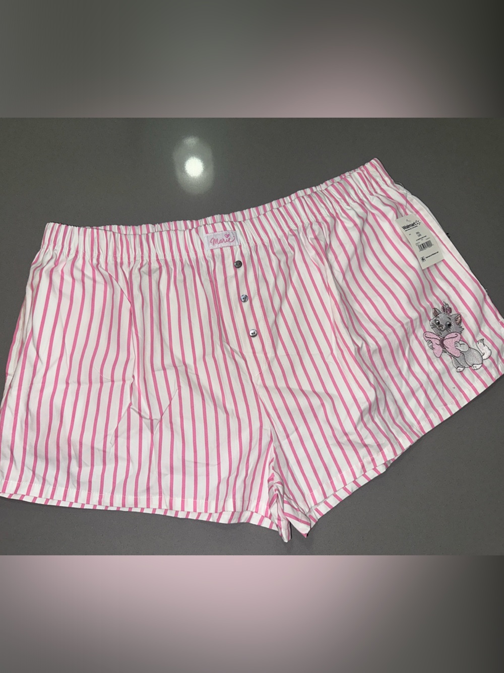 Disney Pink and White Striped Women’s Shorts